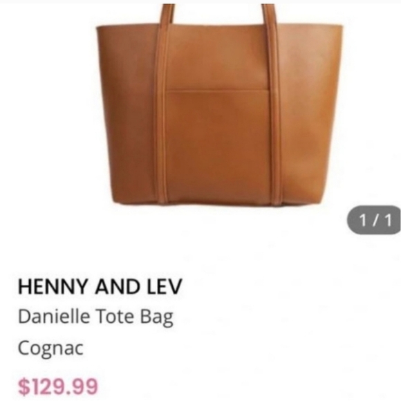 Henny + Lev Danielle Tote Bag Nwot - Picture 6 of 6